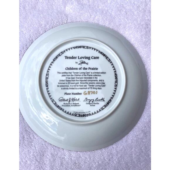 TENDER LOVING CARE BY PERILLO Collector PLATE - Picture 2 of 5